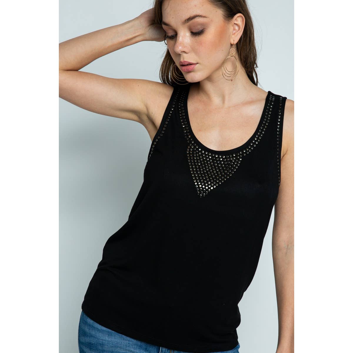 VOCAL – Engroshandel Tanktop – Kvinder – Ærmeløs Top Med Ørestikker13