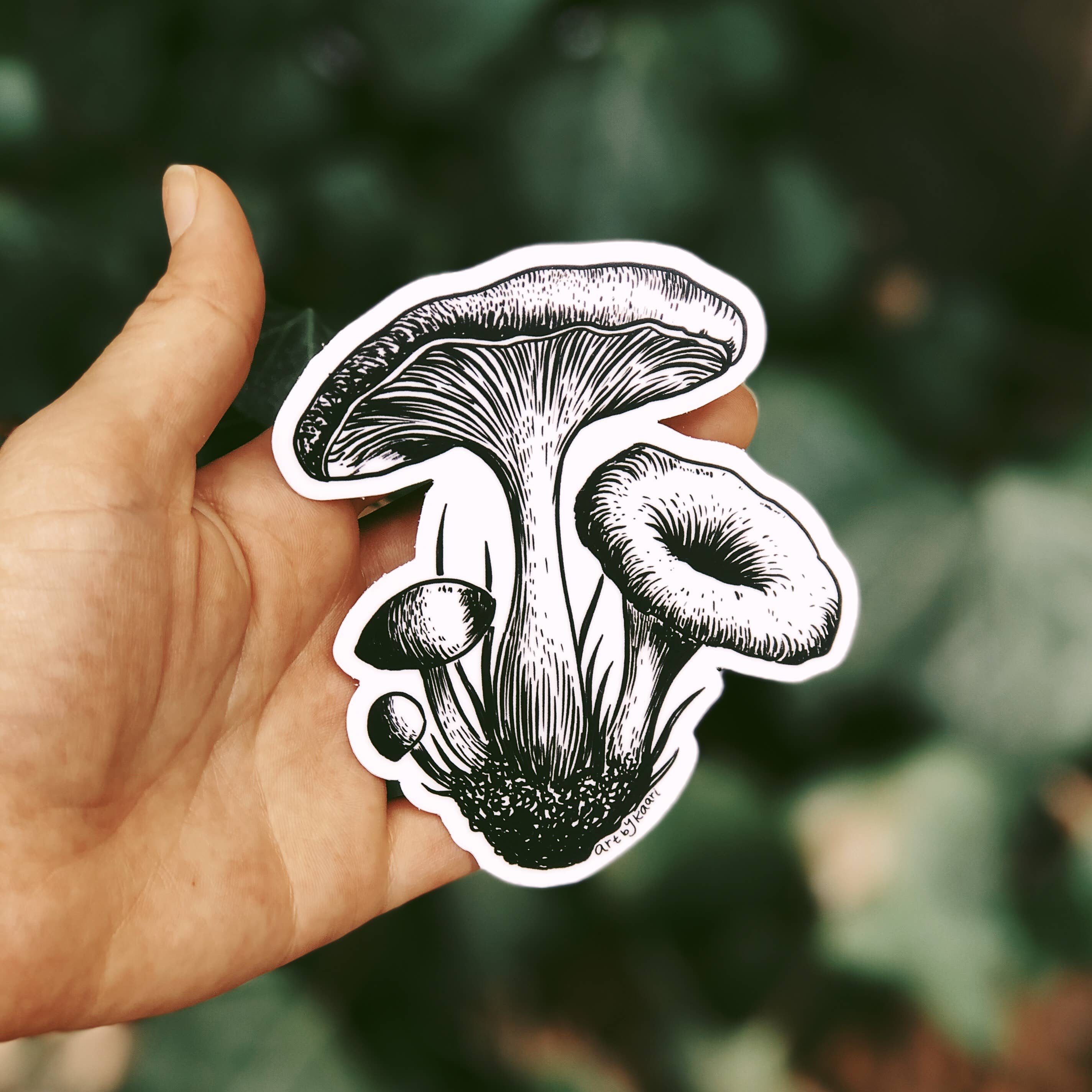 Kaari & Co. - Wholesale Sticker - Mushroom VIII, waterdichte natuursticker