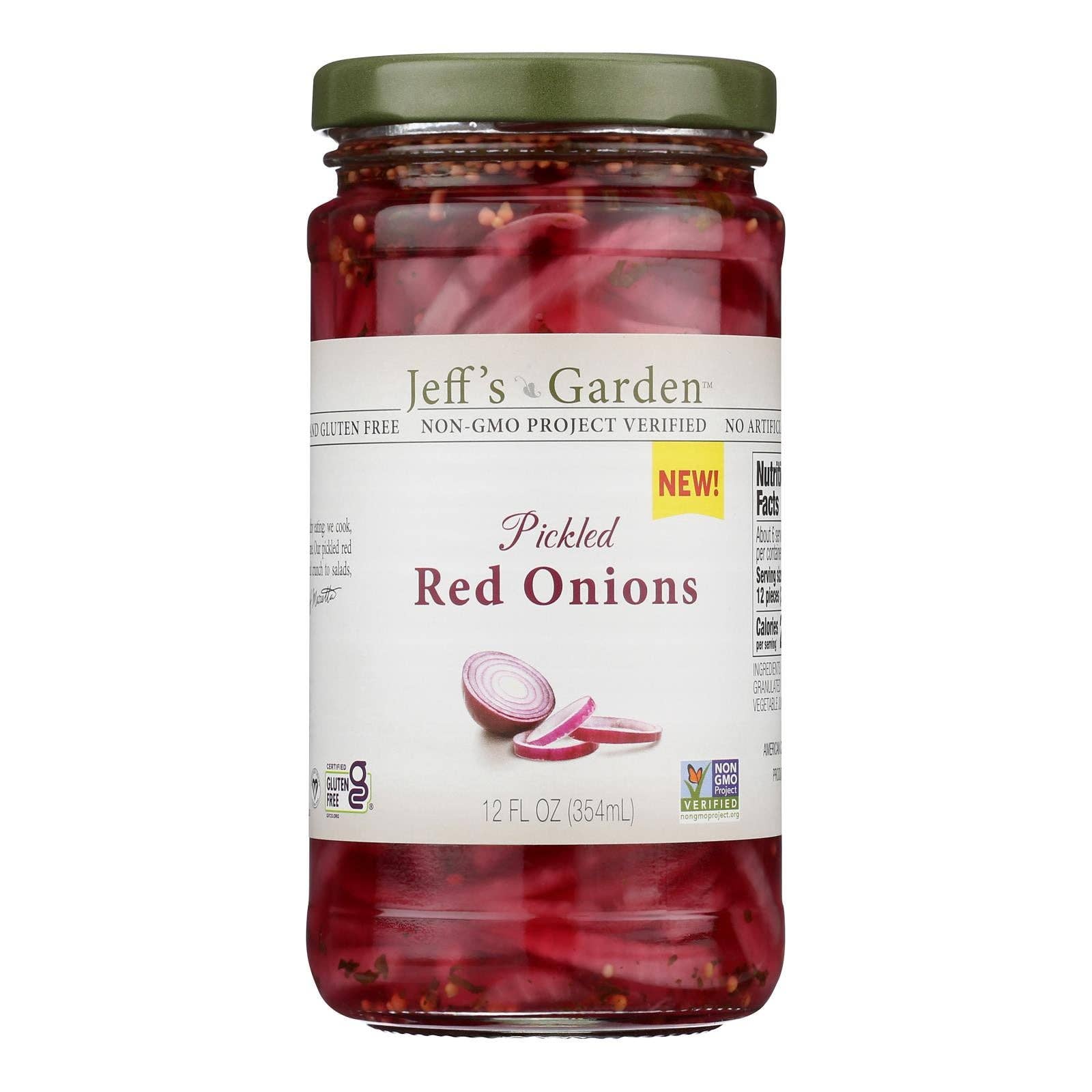 Ware Spark - Wholesale Pickled Vegetables - Jeff's Garden - Onions Pickled Red - Case Of 6-12 Fz0