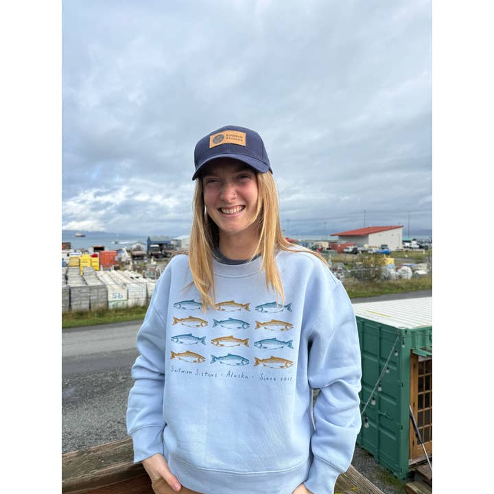 Salmon Sisters - Wholesale Baseball Cap - Unisex - Salmon Sisters Logo Cap - Navy2