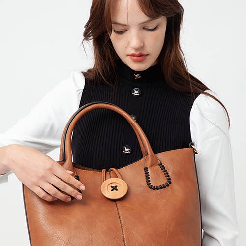 Bessie London - Vendita all'ingrosso Borsa tote - Donna - Bessie London Borsa Classica Tote con Sacca Interna11