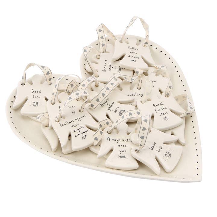 Send With Love 9 Assorted Angel Hangers In Display for wholesale by CGB Giftware