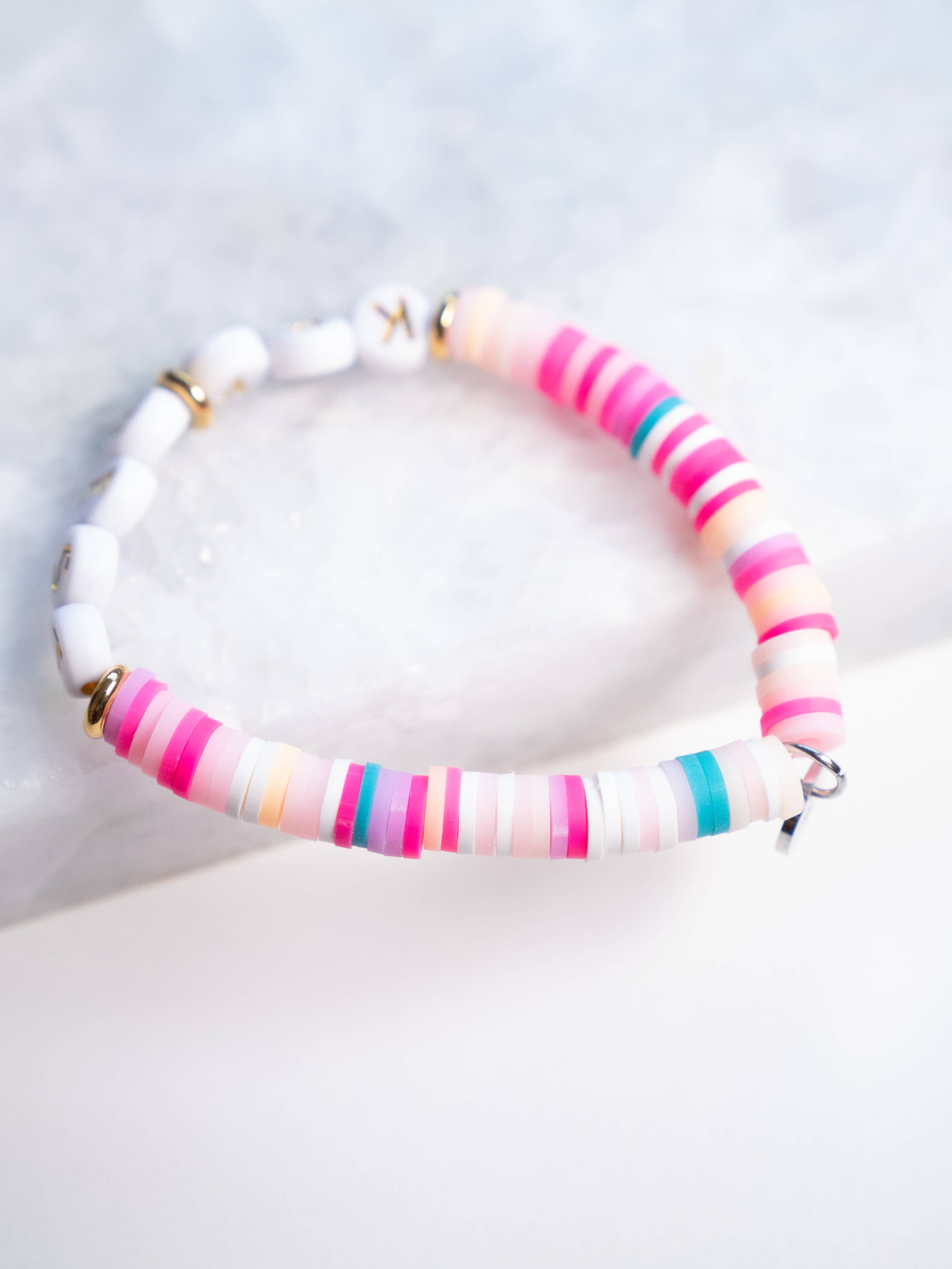 Haven - Wholesale Beaded Bracelet - Kids - Customizable Letter Bracelet - Polymer Clay - Kid Size4