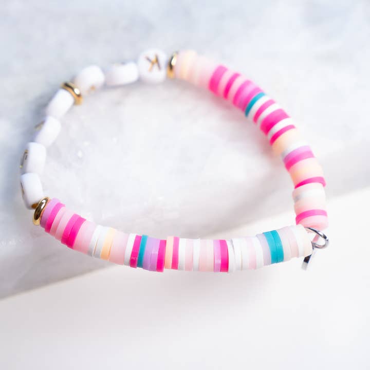 Haven - Wholesale Beaded Bracelet - Kids - Customizable Letter Bracelet - Polymer Clay - Kid Size4