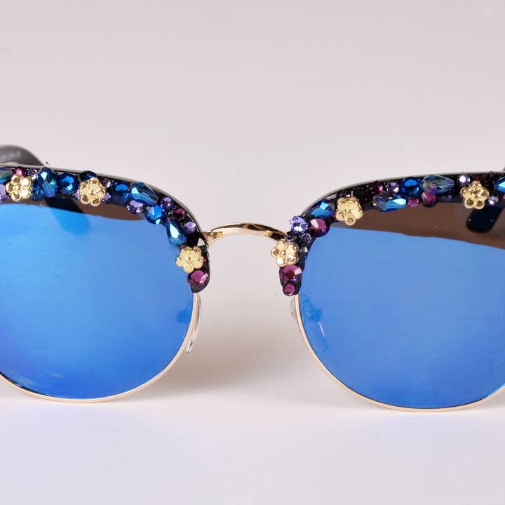Benutzerdefinierte Sonnenbrille bling Sonnenbrille-süße Swarovski-Kristall-Sonnenbrille verziert für den Großhandel von Omg fashion shades