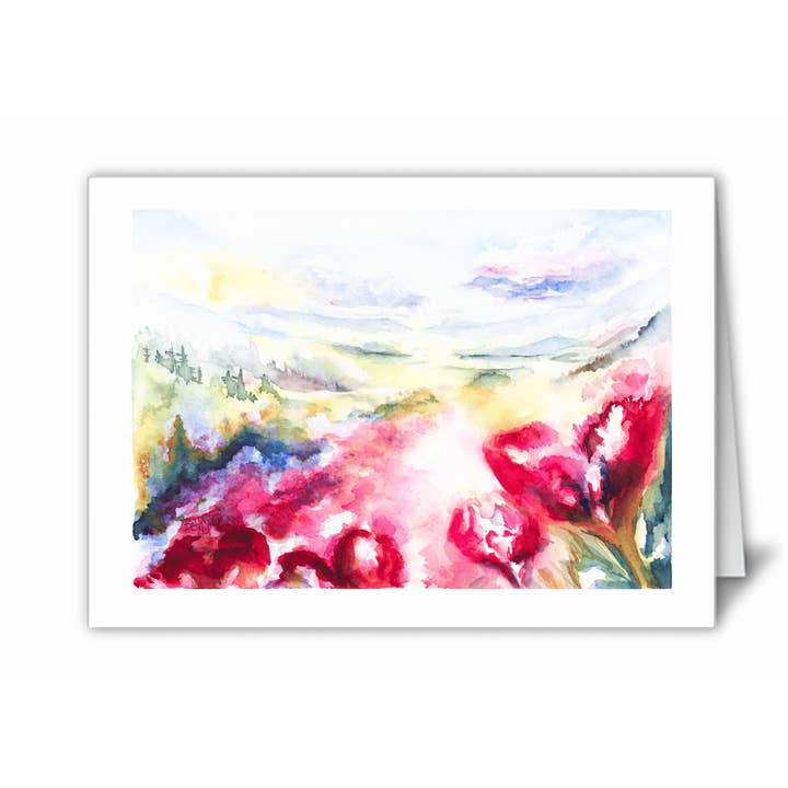 "Of Places I've Dreamed" Blank Card for wholesale by Beth Suter Art