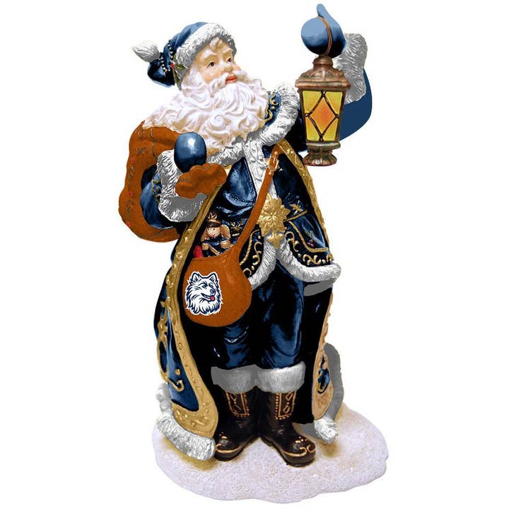 The Memory Company - Wholesale Christmas Decoration - Lantern Santa, Connecticut Huskies