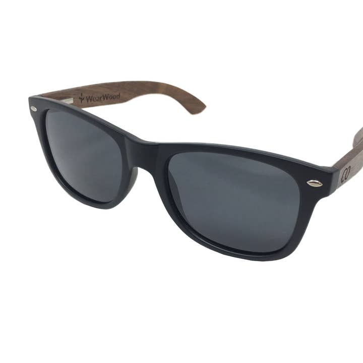 State of Colorado Classic Black Walnut Sunglasses for wholesale by WearWood