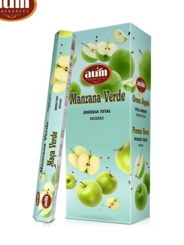 Aum 20 Green Apple Hexa Rods for wholesale by AUM Fragrances