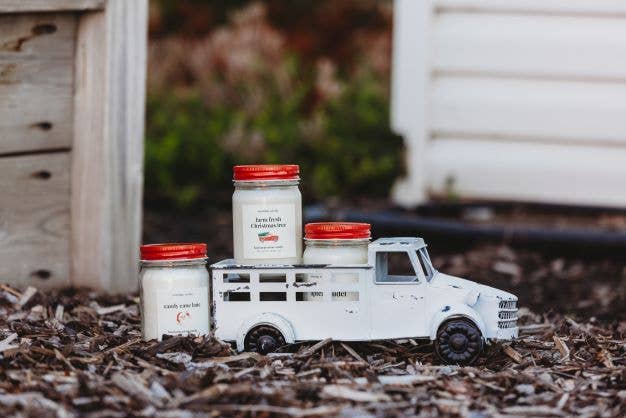 Woodsy Wicks - Vendita all'ingrosso Candela in vasetto - Candela natalizia Farmhouse 100% cera di soia, stoppino in legno o cotone4