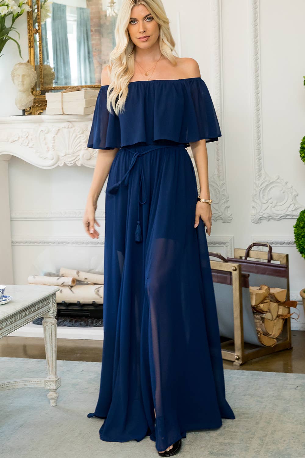 Sweet Lovely by Jen - Wholesale Dress - Women's - OFF-SHOULDER MAXI DRESS23