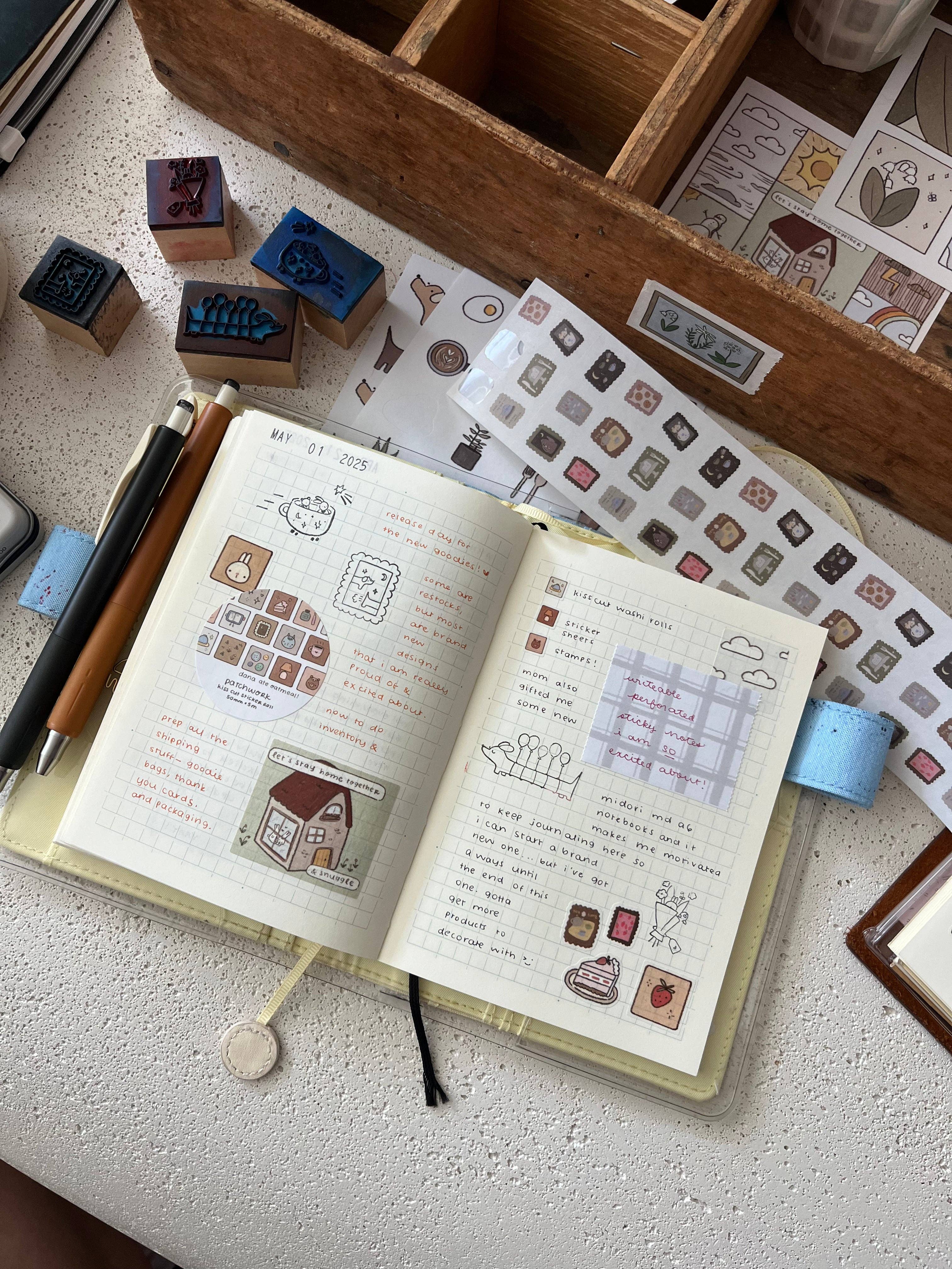 dana ate oatmeal! - Wholesale Sticker - tea in the sky sticker sheet2