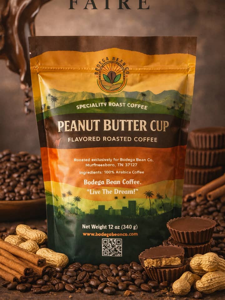 Peanut Butter Cup - Flavored Roasted Coffee for wholesale by Bodéga Bean Co.