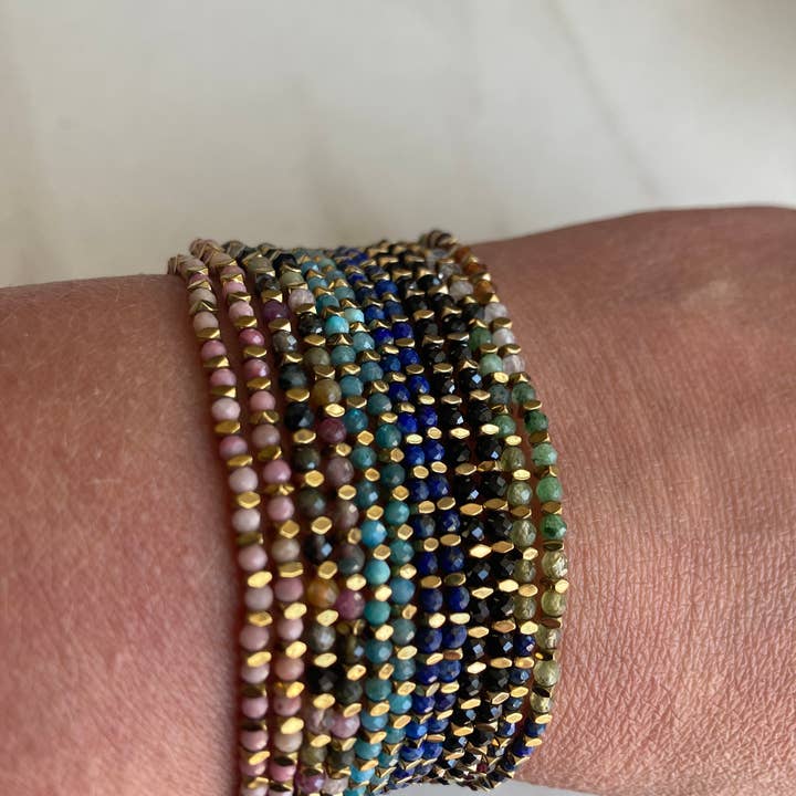 Stowaway Jewelry - Wholesale Beaded Bracelet - Bronze Bead Slide Knot Bracelet