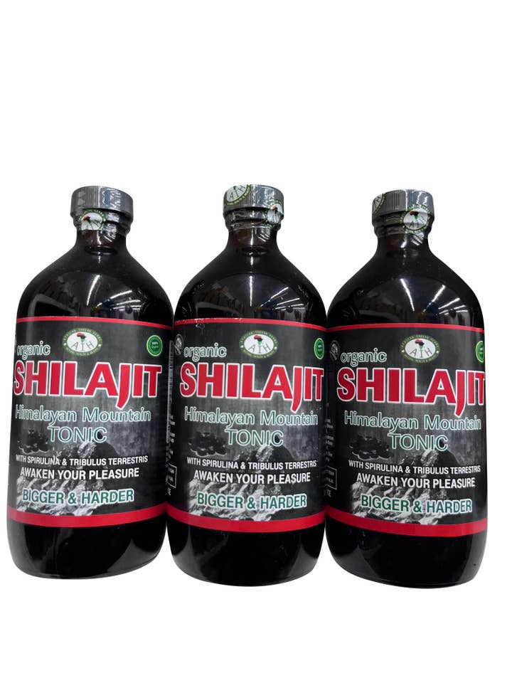 Shilajit Pur Naturel Bio Bouteille de 16 oz pour la vente par AfroCosmetics & Culture