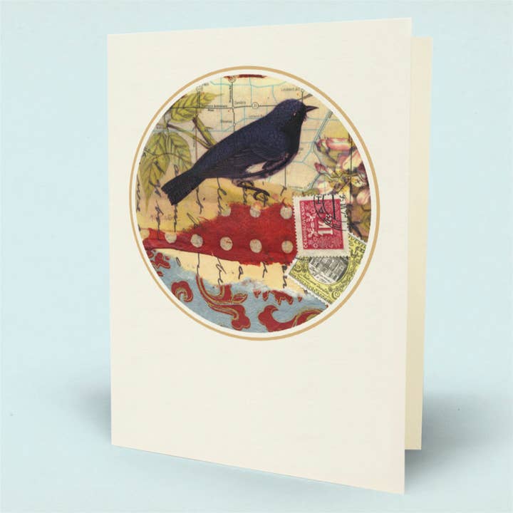 Bird One Card for wholesale by Mina Lee Studio