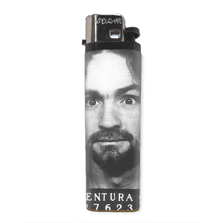 Shady Front - Wholesale Lighter - Charles Manson Mugshot Basic Lighter