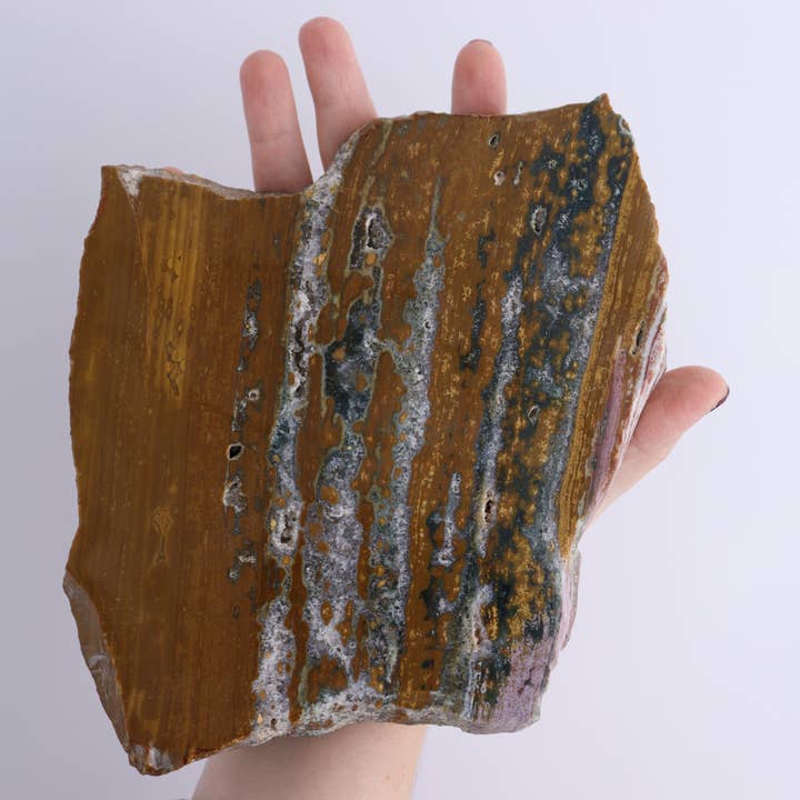 Mi Esperanza Minerals - Wholesale Spiritual Stone/Crystal - Ocean Jasper Slices & Slabs Set of 35