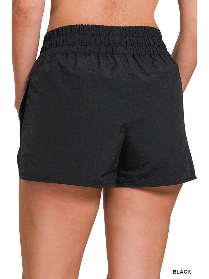 Vanilla Monkey – wholesale Athletic shorts – Women's – Windbreaker Smocked Waistband Running Shorts