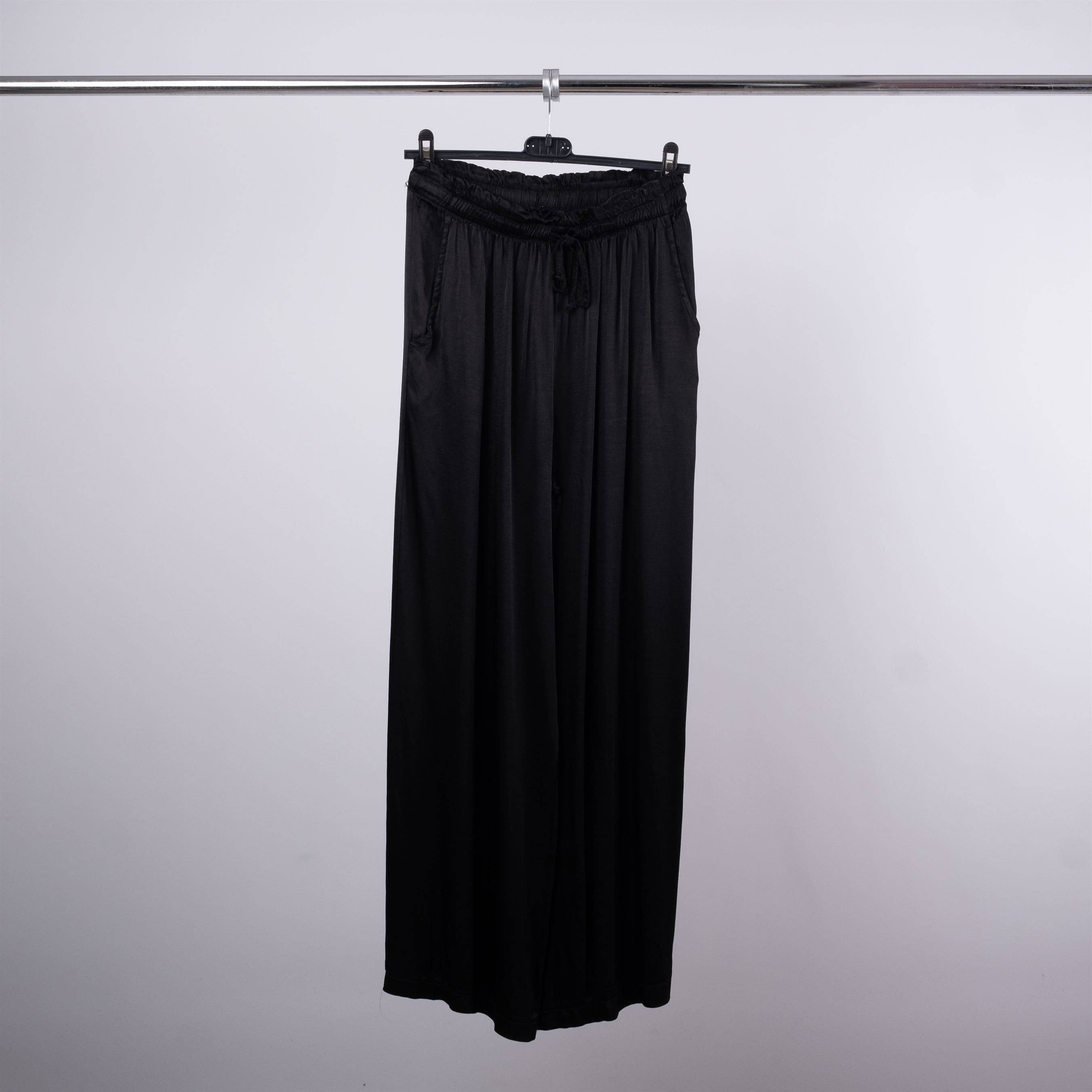 Cecile Wang - Vente Pantalon – femme - Pantalon large fluide satiné YS57204