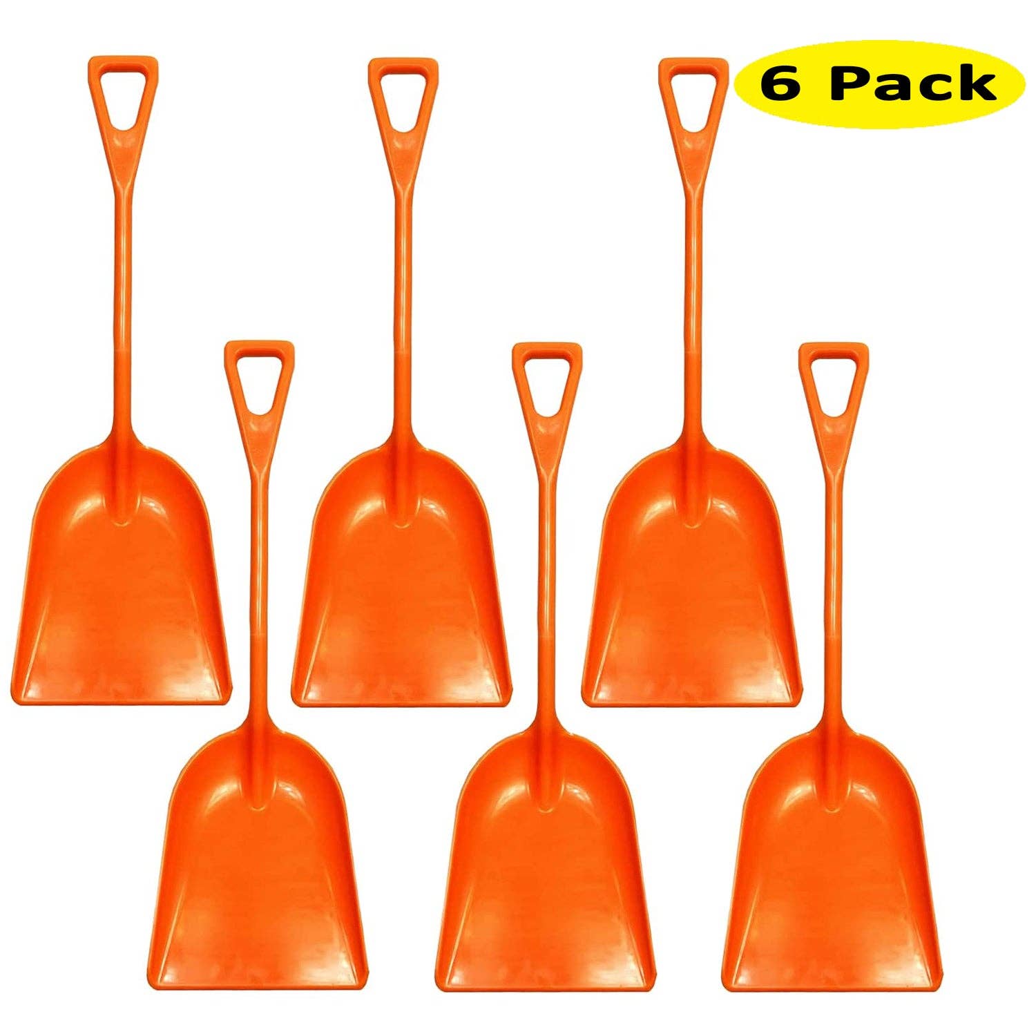 Ashman Online - Wholesale Garden Tool - Ashman Plastic Snow Shovel with Durable Multi-Purpose Snow Plastic Shovel. (6 Pack)0