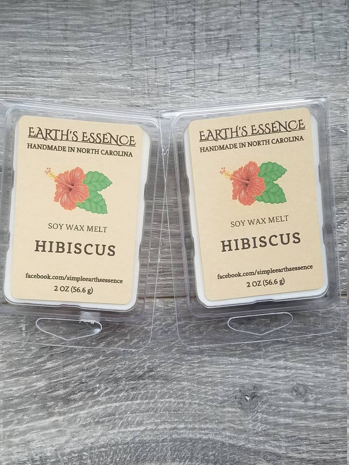 Cera di soia Hibiscus 2 oz per la vendita all'ingrosso da parte di Earth's Essence