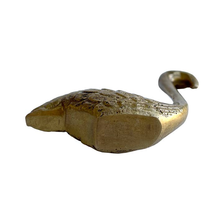 Madison Bay Co. - Historical Home Decor Reproductions - Wholesale Paper Weight - 3" Antiqued Brass Flamingo Paper Weight