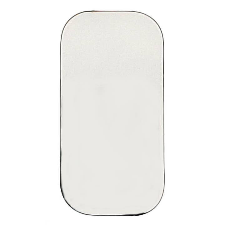 WJW - Wholesale Individual charm/pendant - Stainless Steel Blank Rounded Rectangle Pendant1