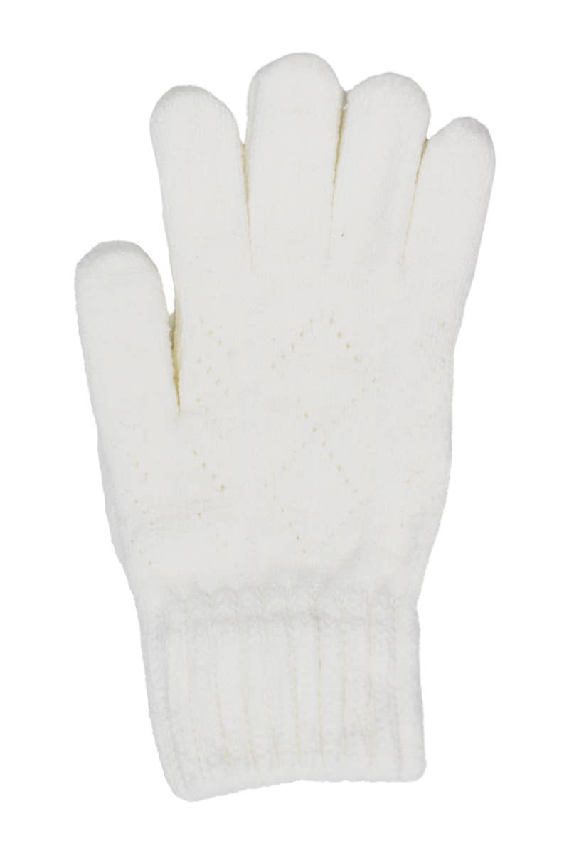 Cap Zone - Wholesale Gloves - Women's - Diamond Vent Slit Fingertip Touchscreen Gloves4