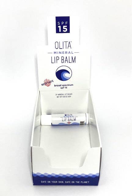 OLITA - Wholesale Lip Balm - Mineral Lip Balm Shipper Display2
