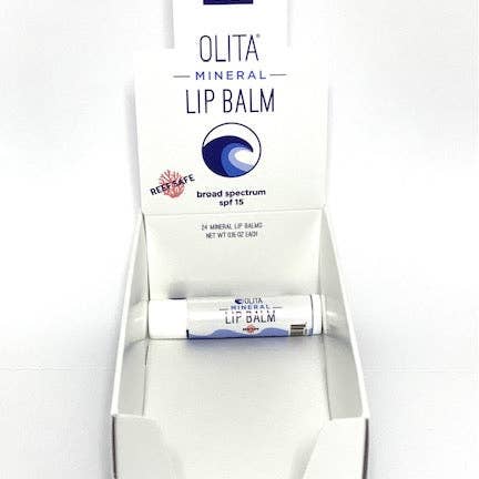 OLITA - Wholesale Lip Balm - Mineral Lip Balm Shipper Display2