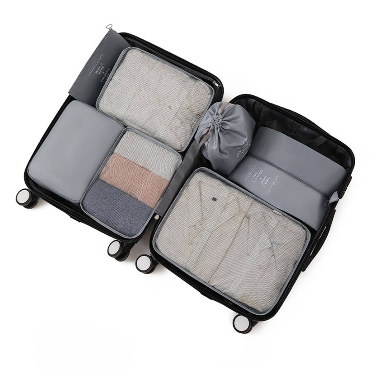 ACCITY - Wholesale Packing Cube - 6/7-Piece Waterproof Travel Packing Cube Set_CWAB05425