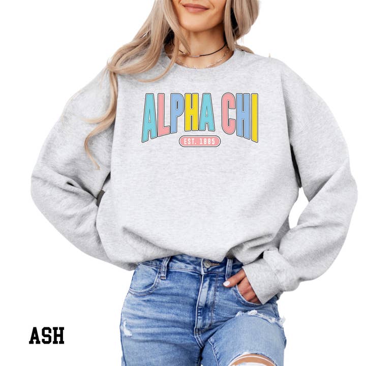 Felpa della confraternita colorata e sportiva per la vendita all'ingrosso da parte di Kite and Crest