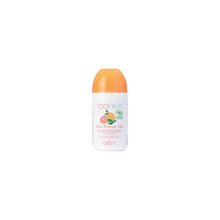TOOFRUIT – Engroshandel Deodorant - Unisex – Økologisk roll-on deodorant til børn - „My First Deo“ Grapefruits-Mint