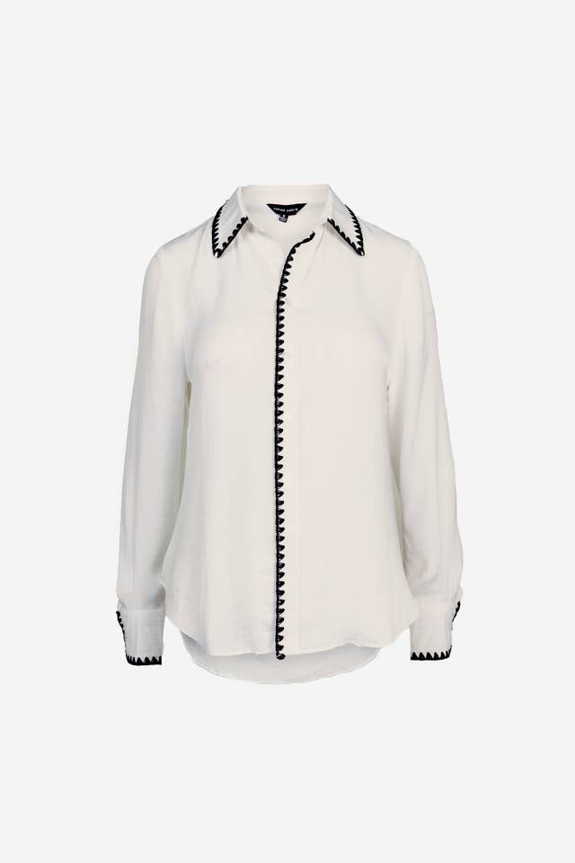 Naked Zebra – Großhandel Bluse – Damen – Bluse mit Knopfverschluss und Seidenoptik im Deckenstich10