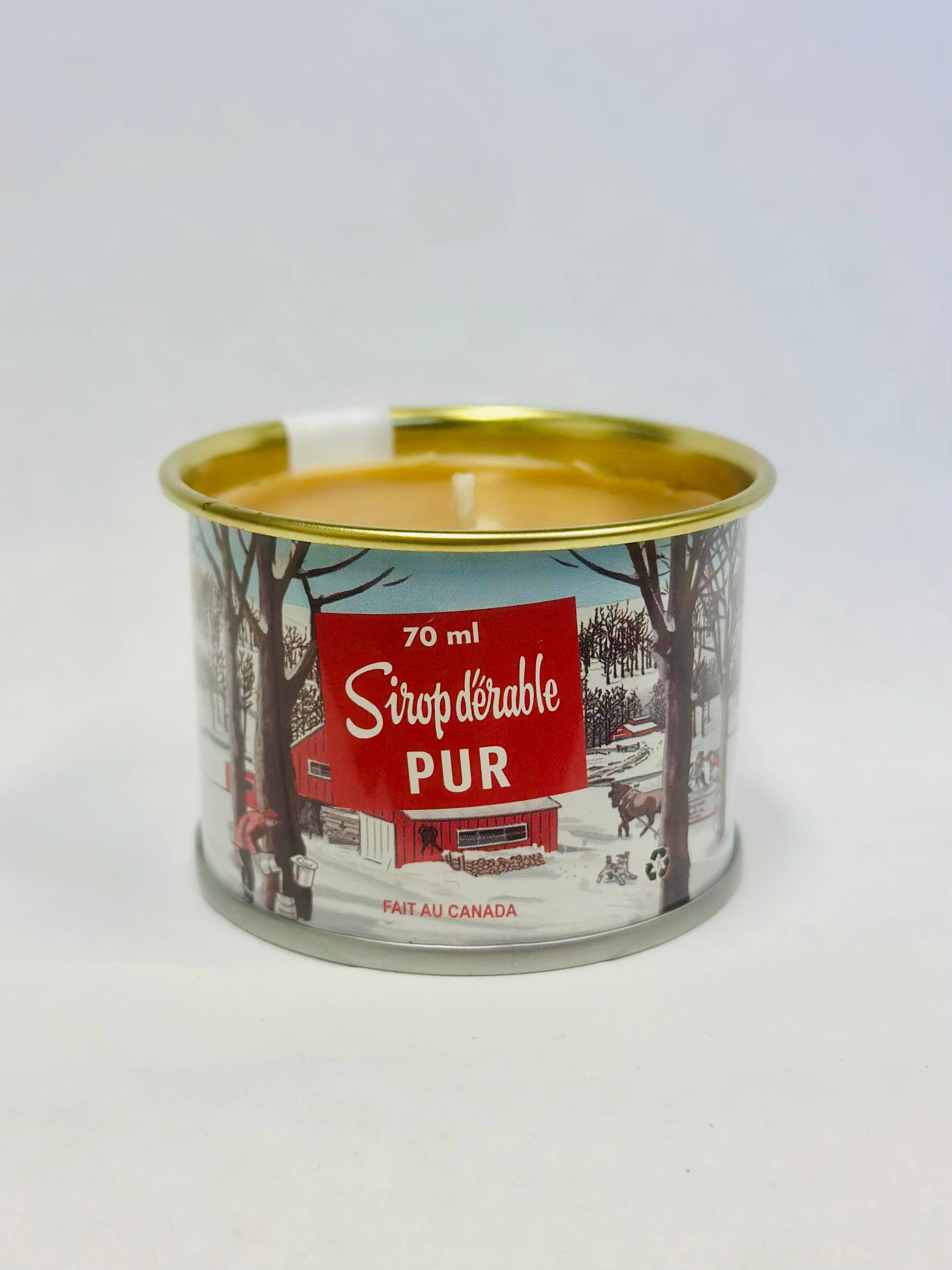 Seracon – Großhandel Reisekerzen – Mini-Ahornsirup-Kerze – 70 ml ikonische Blechdose (Baumwolldocht)3