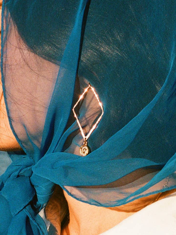 Skye Abalone Diamond Hoops for wholesale by Toasted Jewelry