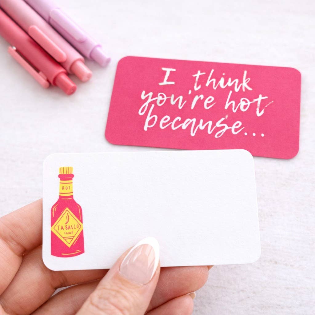 Biscotti Designs - Wholesale Stationery/Notecard Set - I Think You're Hot - Itty Bitty 20 Mini Card Set3