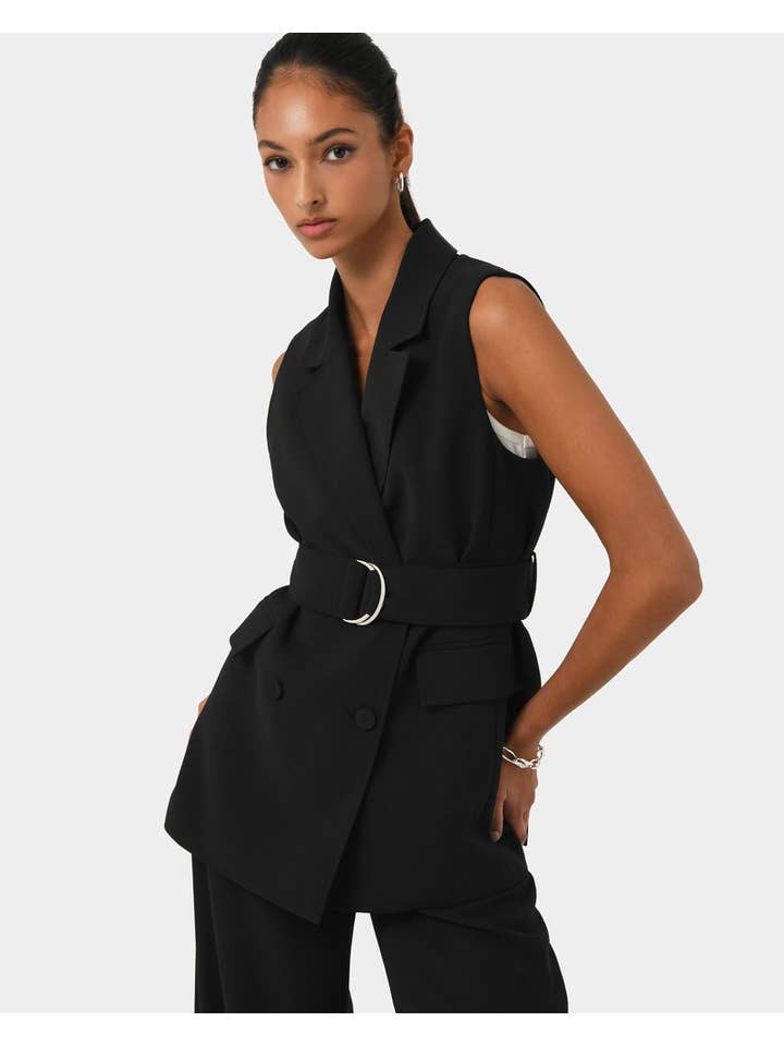 Forcast – wholesale Suit vest – Women′s – Forcast Women's Rumy Double Breasted Vest3