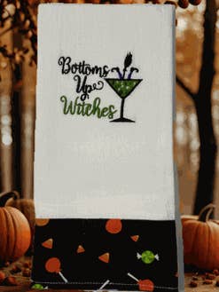 Bottoms Up Witches Towels for wholesale by Cutie Sacs