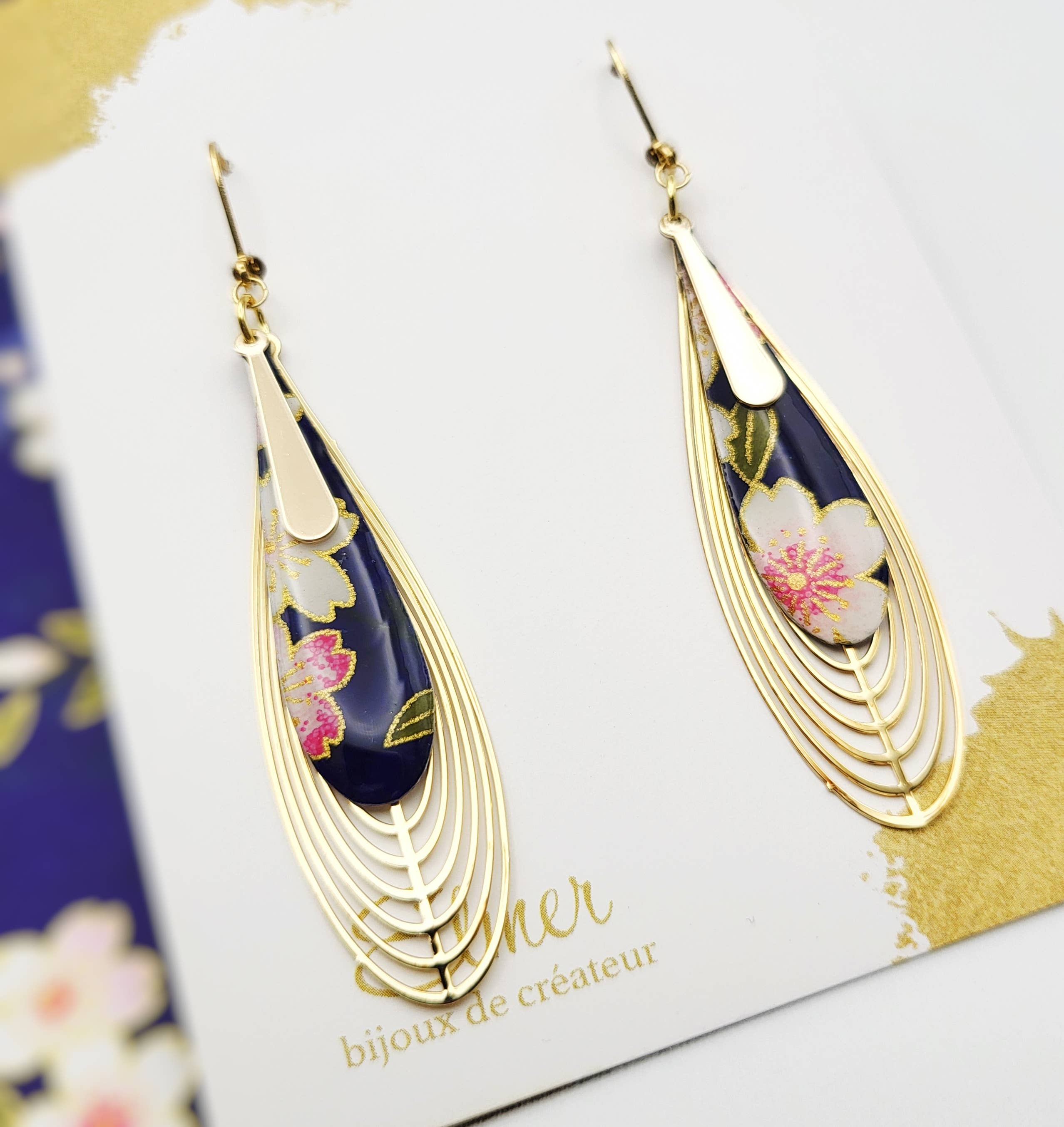 Elmer – Großhandel Ohrhänger – Hängende Ohrringe RAN, 4 Farben0