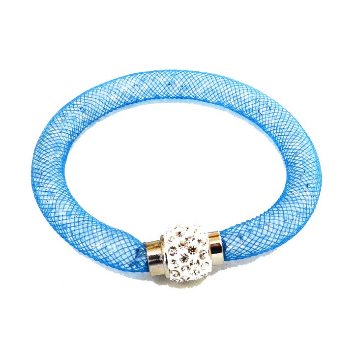 Venetian Ice Blue Single Snap Jewels for wholesale by Laurent Scott Collection