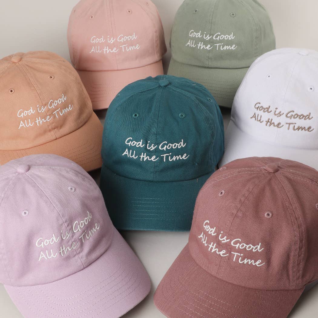 Fashion City - Wholesale Baseball Cap - Women's - God is Good All The Time Embroidery Baseball Cap8