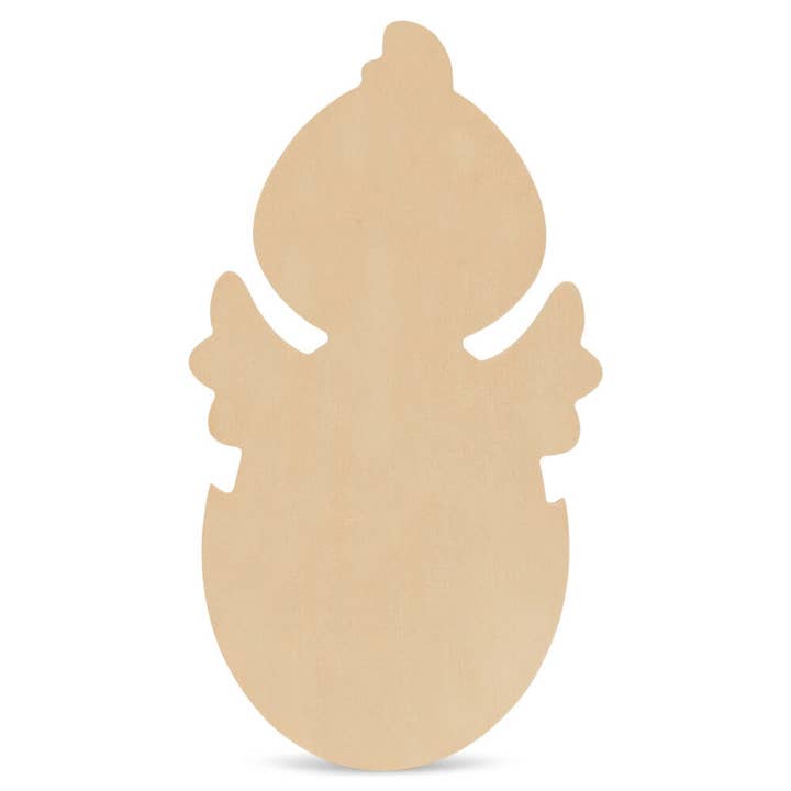 Wood Chick in Egg Cutout for wholesale by Woodpeckers Crafts