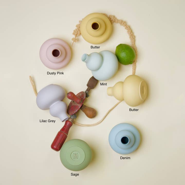 Middle Kingdom - Wholesale Vase - Matte Porcelain Mini Double Gourd Vase