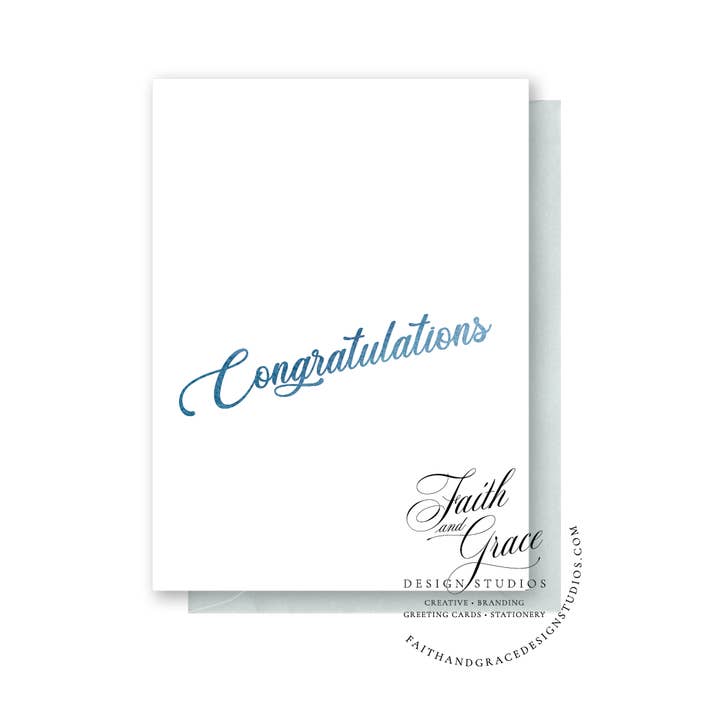 Parabéns, por um menino. por atacado de Faith and Grace Design Studios