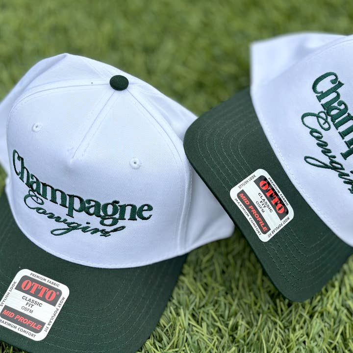 Champagne Cowgirl - Geborduurde tweekleurige hoed voor wholesale door PAYRESPECTS