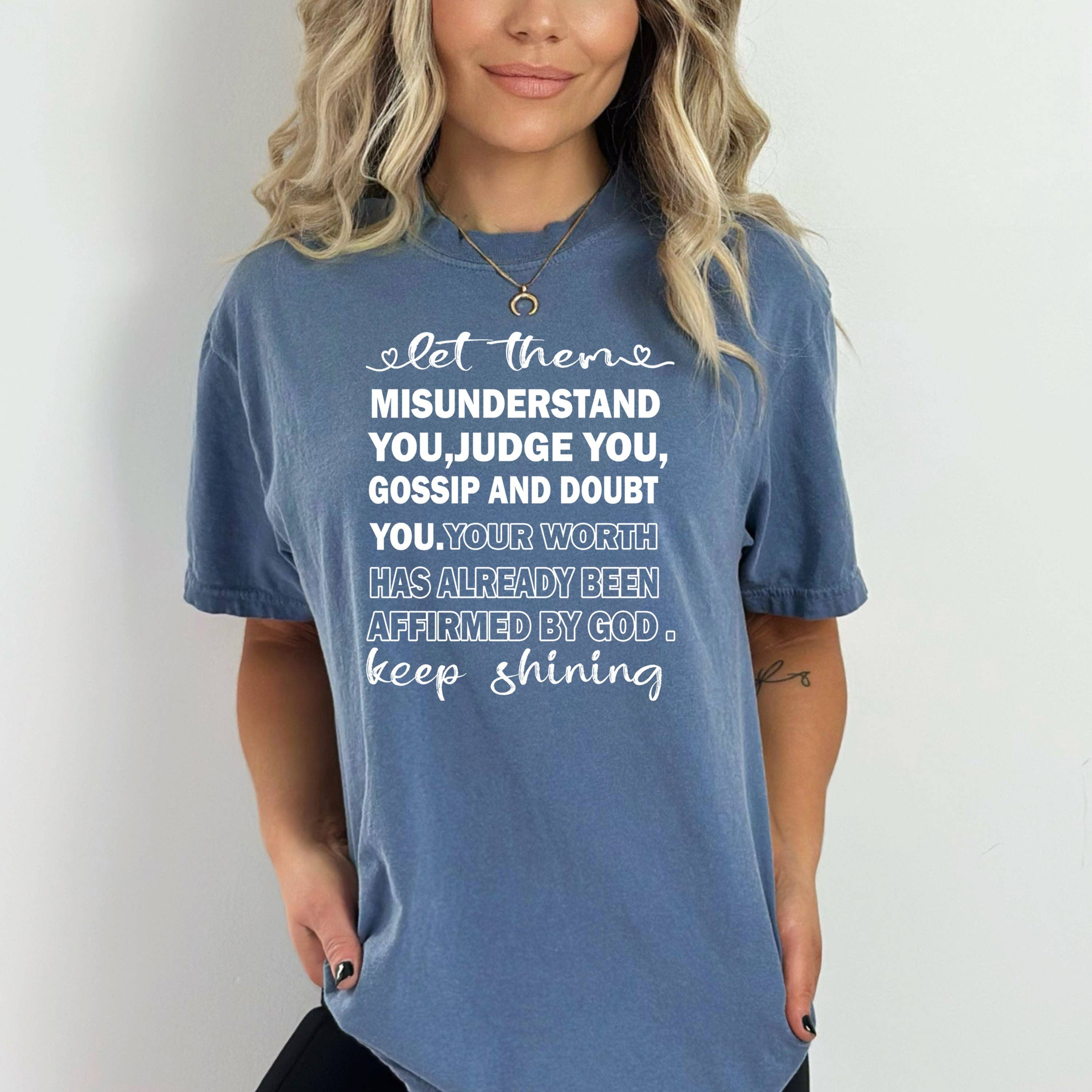 LA Shirt Company - Wholesale T-Shirt (Graphic) - Women's - Let Them Misunderstand You - Bella canvas4