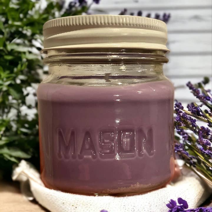 Nature's Love Product - Wholesale Jar/Filled Candle - Hand poured Lavender Candle Soy and Beeswax