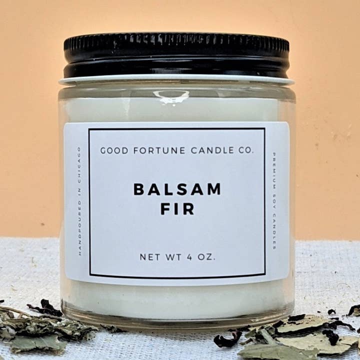 Sapin baumier | Bougie parfumée à la cire de soja de qualité supérieure | Pin pour la vente par Good Fortune Candle Company